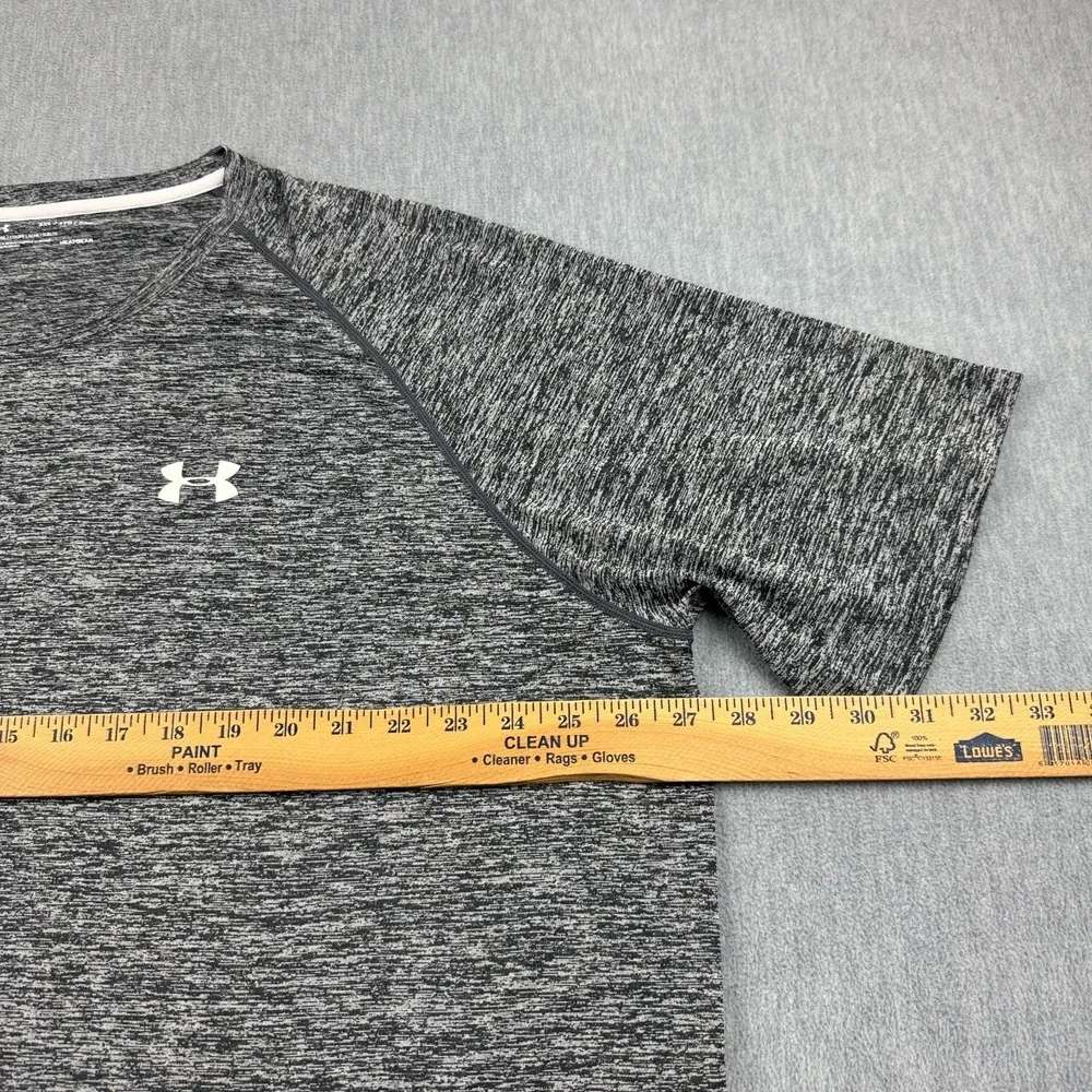 Under‎ Armour T Shirt Men 3XL XXXL Gray Heathered The Tech Tee Athletic Workout